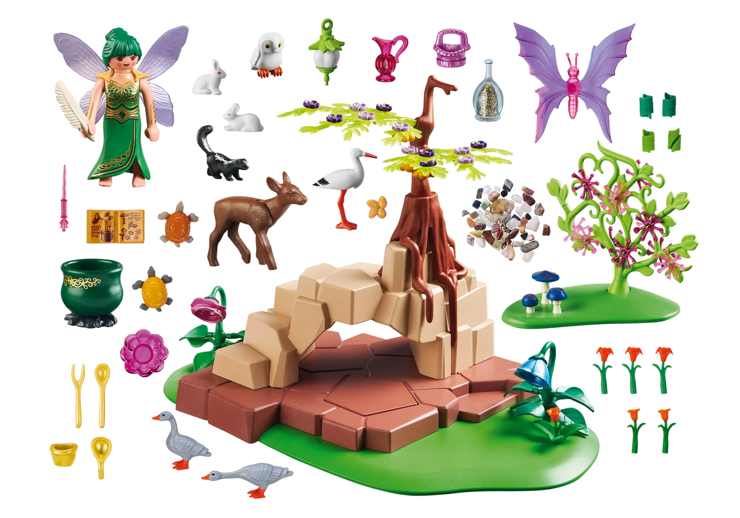 Playmobil 5447 Fairies Zaubertrankfee Elixia im Tierwäldchen - plegobil