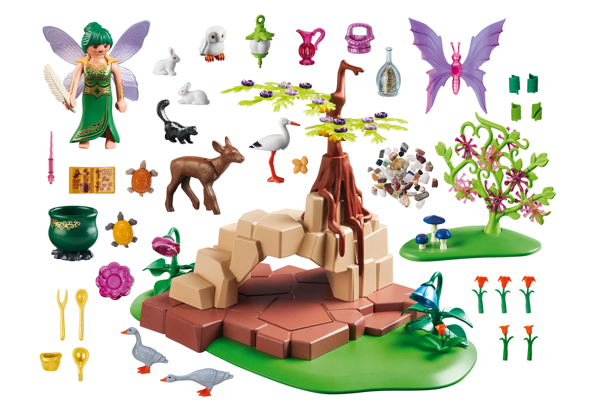 Playmobil 5447 Fairies Zaubertrankfee Elixia im Tierwäldchen - plegobil