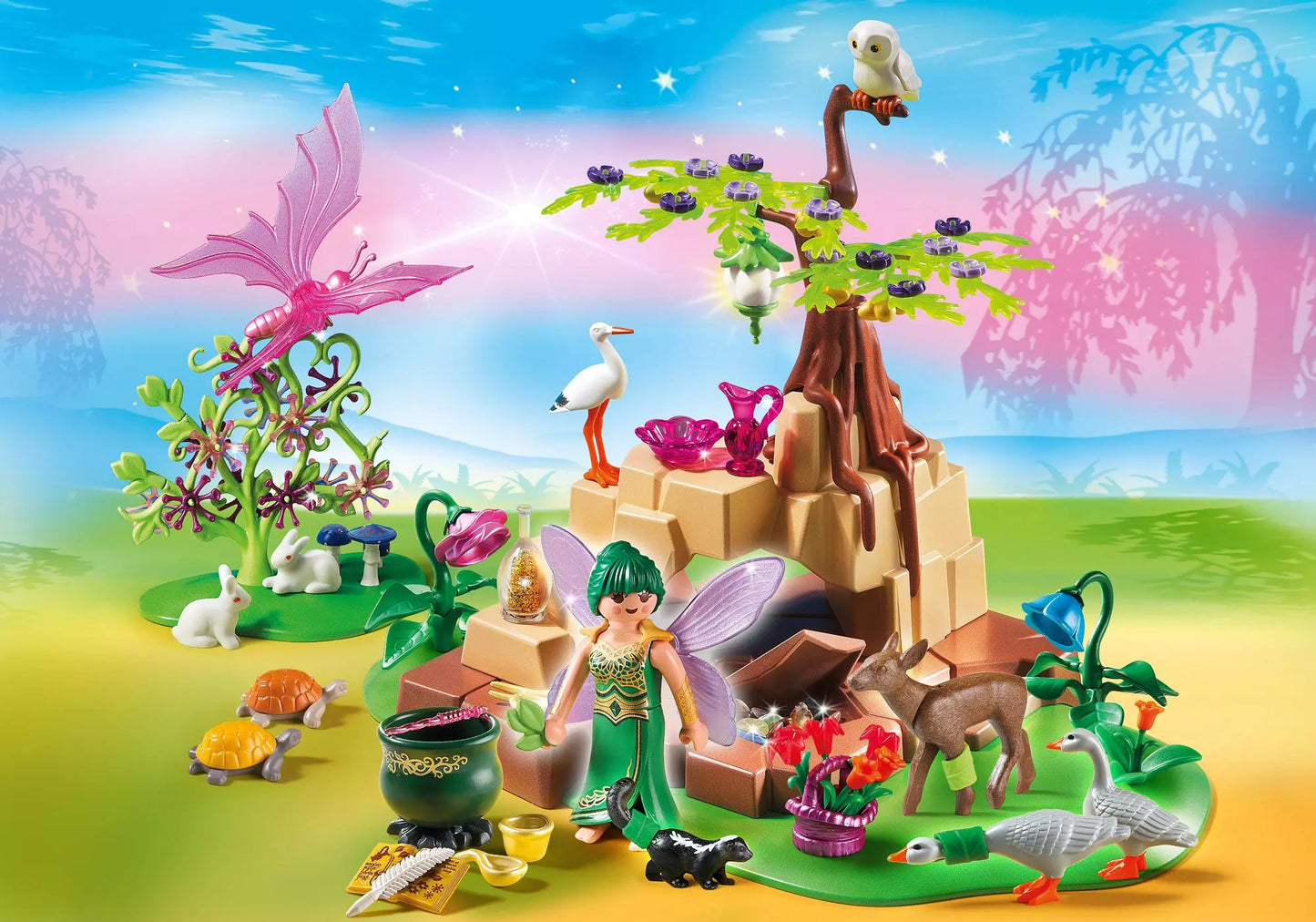 Playmobil 5447 Fairies Zaubertrankfee Elixia im Tierwäldchen - plegobil