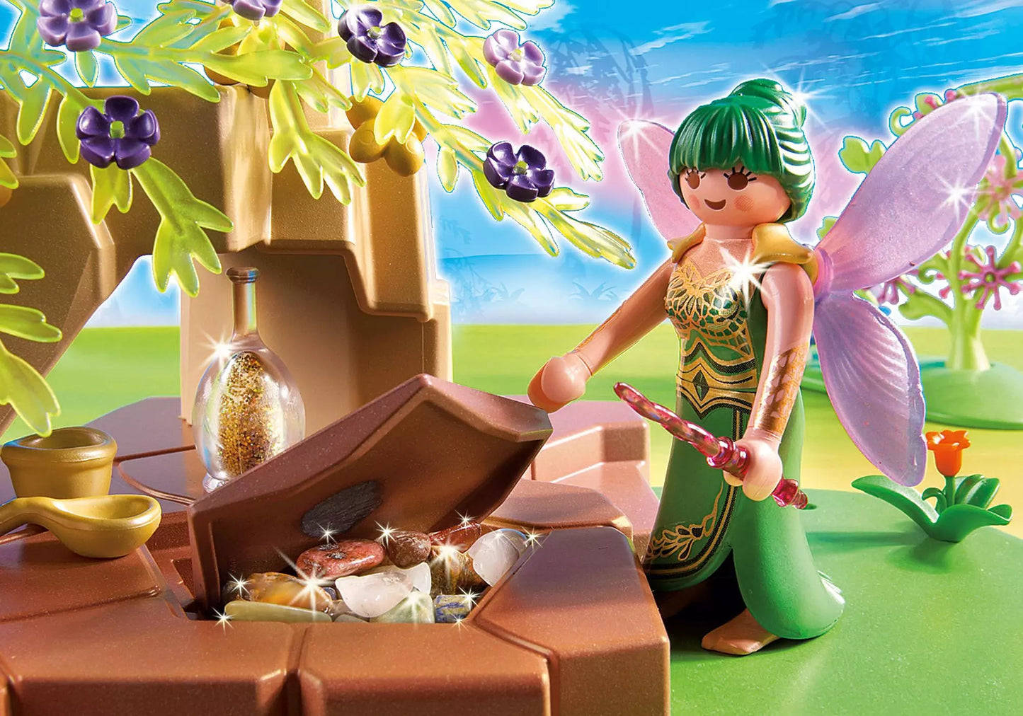 Playmobil 5447 Fairies Zaubertrankfee Elixia im Tierwäldchen - plegobil