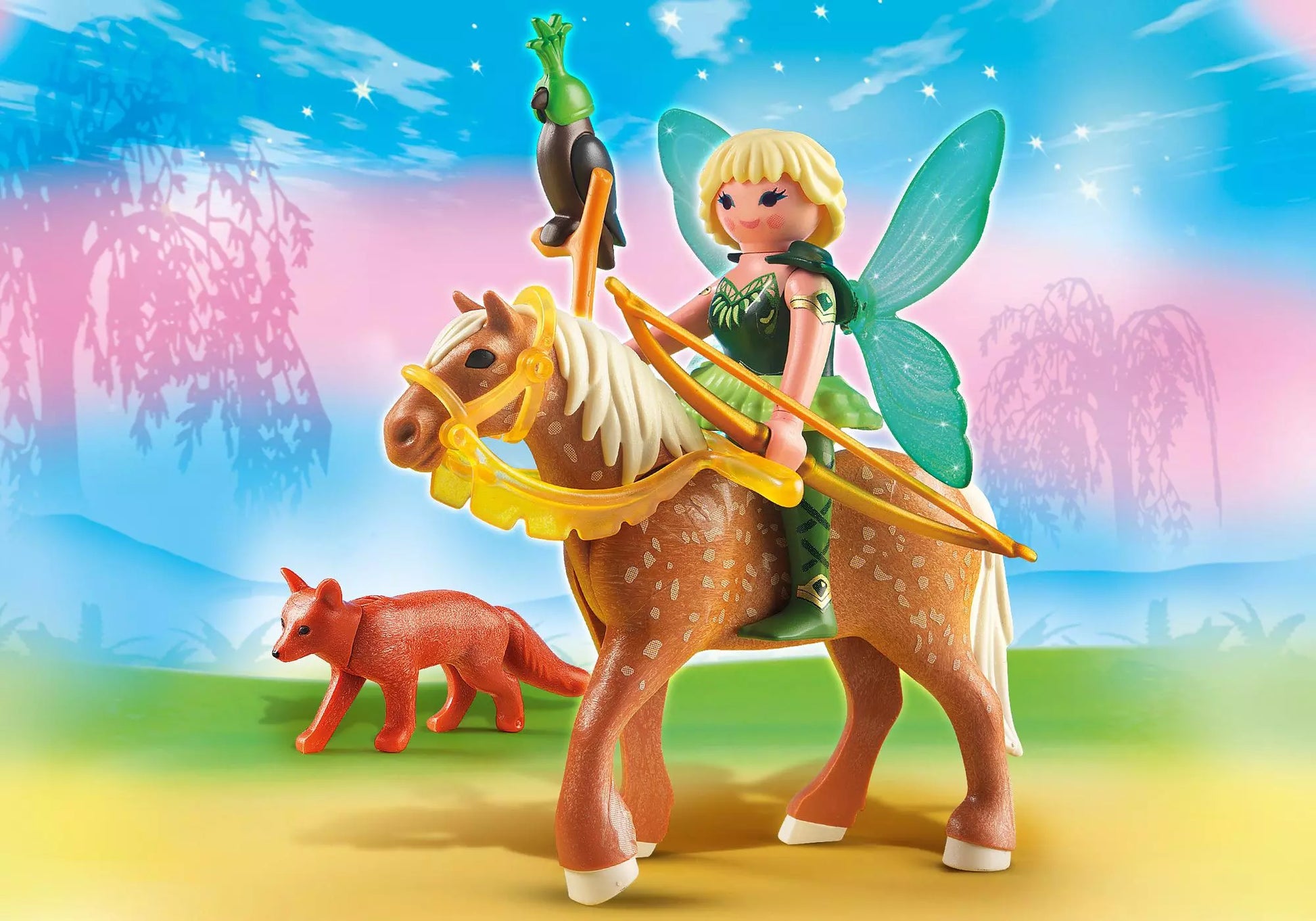 Playmobil 5448 Fairies Waldfee Diana mit Mondpferd - plegobil