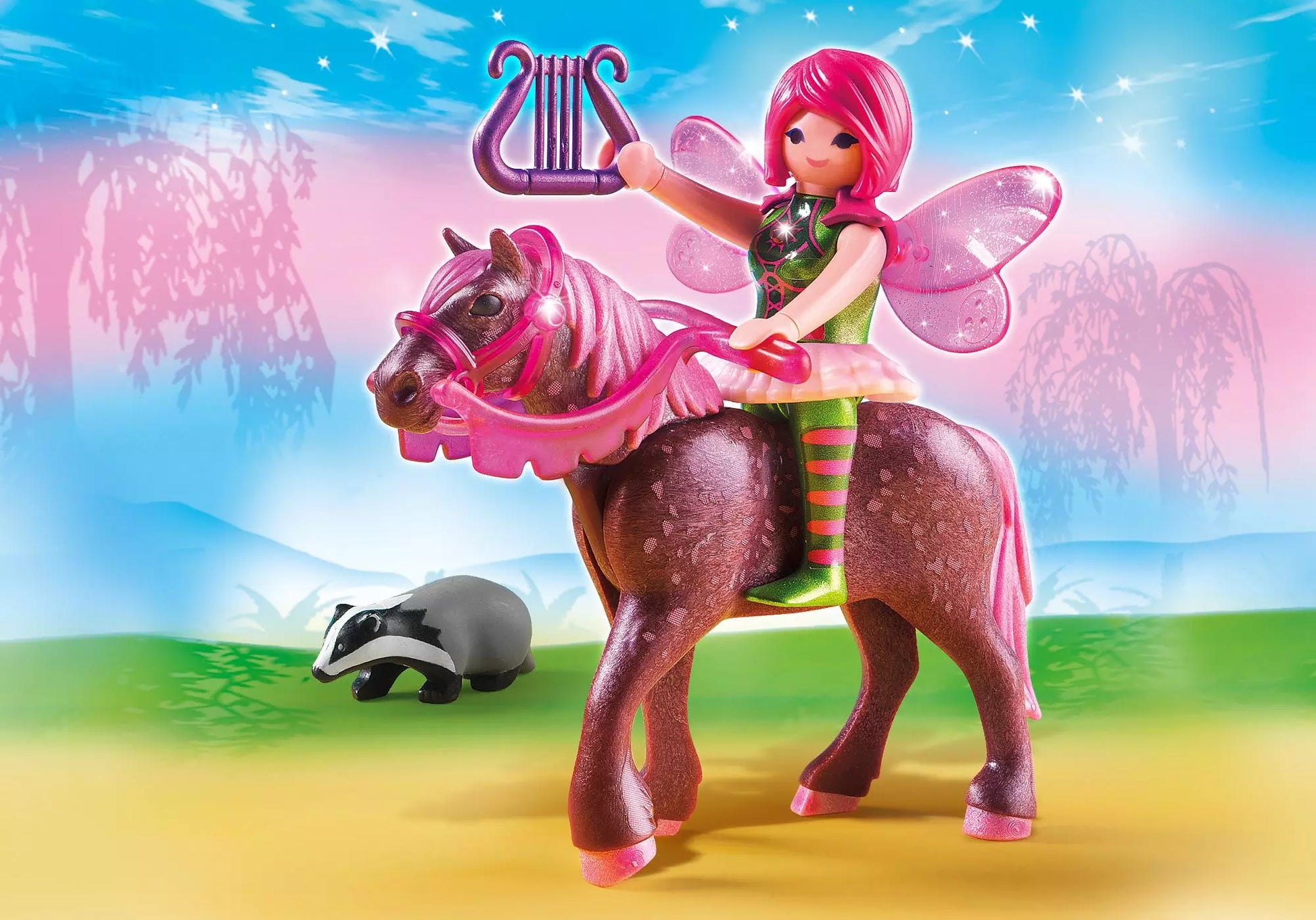 Playmobil 5449 Fairies Waldfee Surya mit Abendrotpferd - plegobil