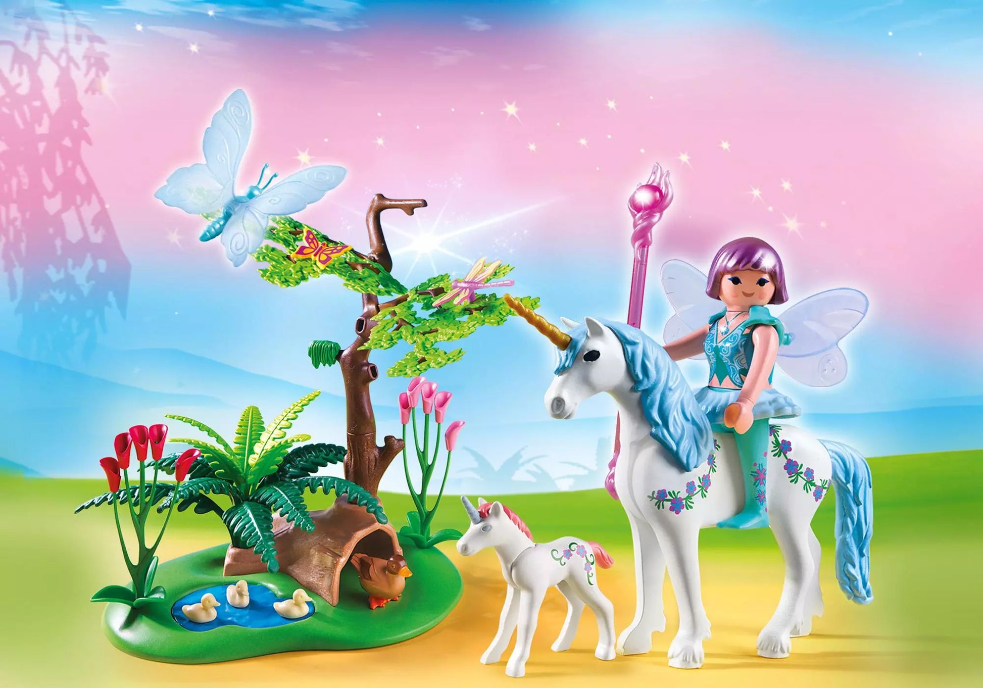 Playmobil 5450 Fairies Fee Aquarella auf der Einhorn-Lichtung - plegobil
