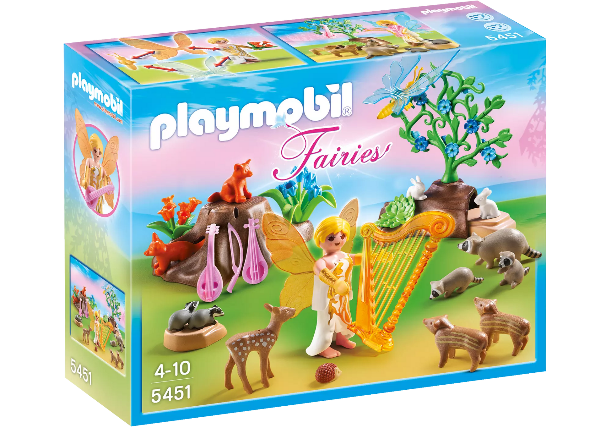 Playmobil 5451 Fairies Harfenfee beim Waldkonzert - plegobil