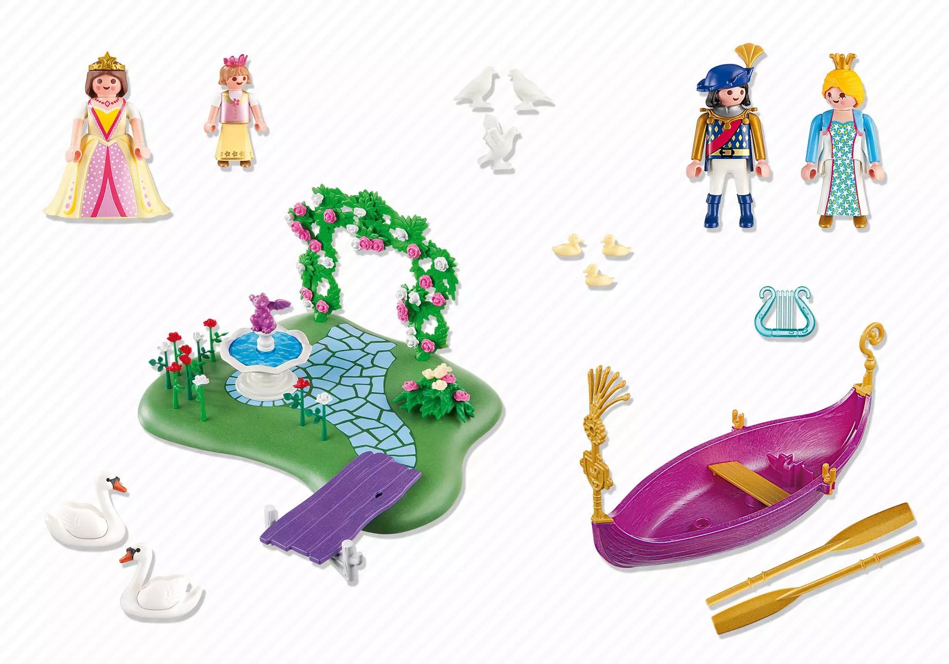 Playmobil 5456 Princess Prinzessinneninsel mit romantische Gondel - plegobil