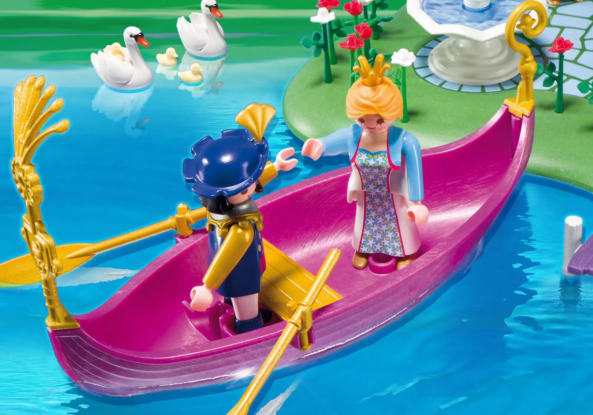 Playmobil 5456 Princess Prinzessinneninsel mit romantische Gondel - plegobil
