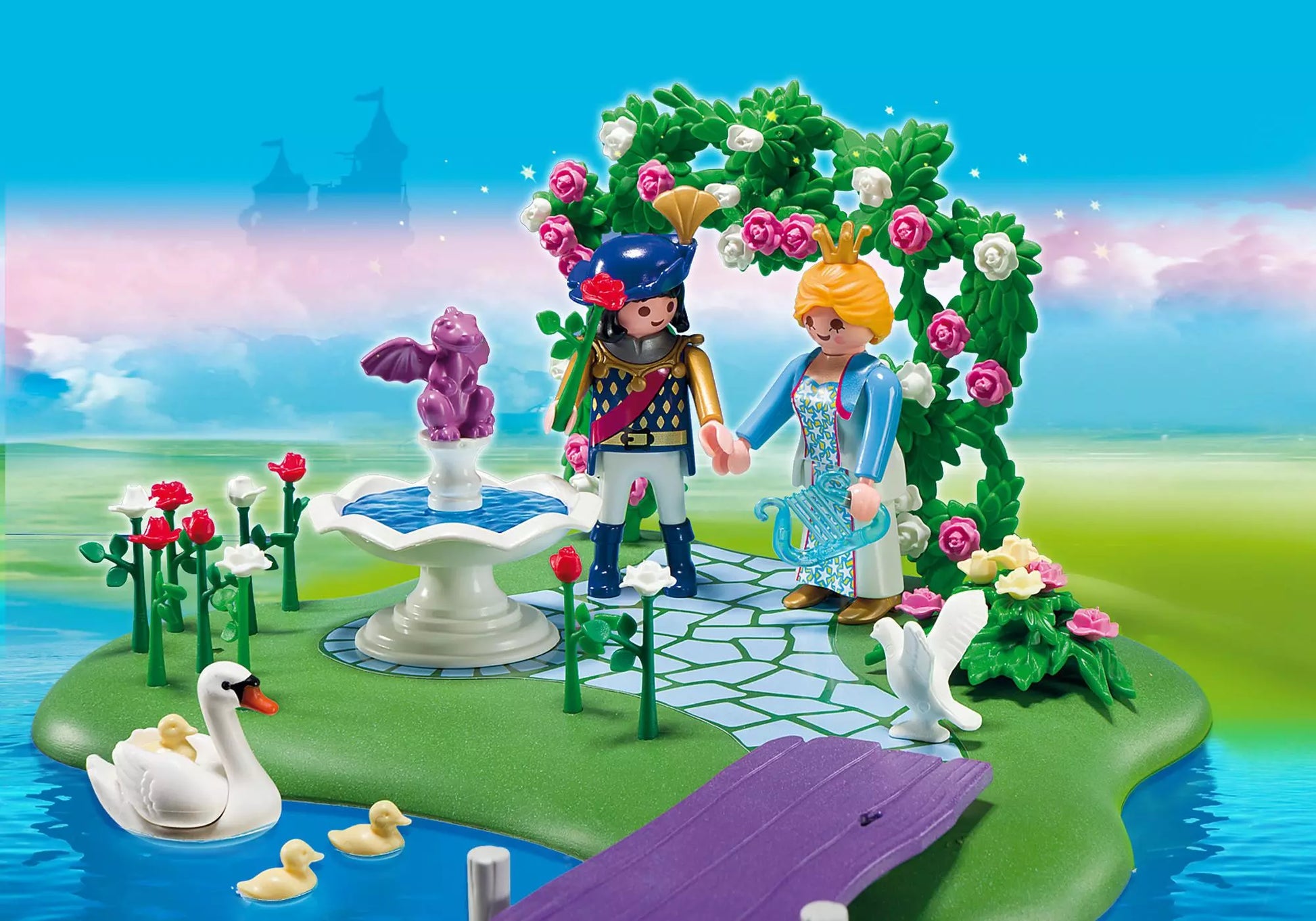 Playmobil 5456 Princess Prinzessinneninsel mit romantische Gondel - plegobil