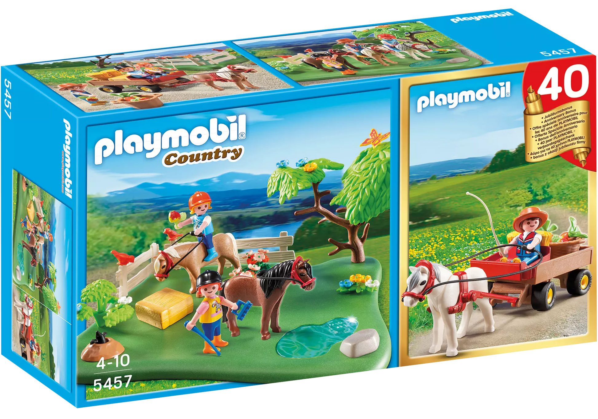 Playmobil 5457 Country KompaktSet Ponykoppel + Ponywagen - plegobil