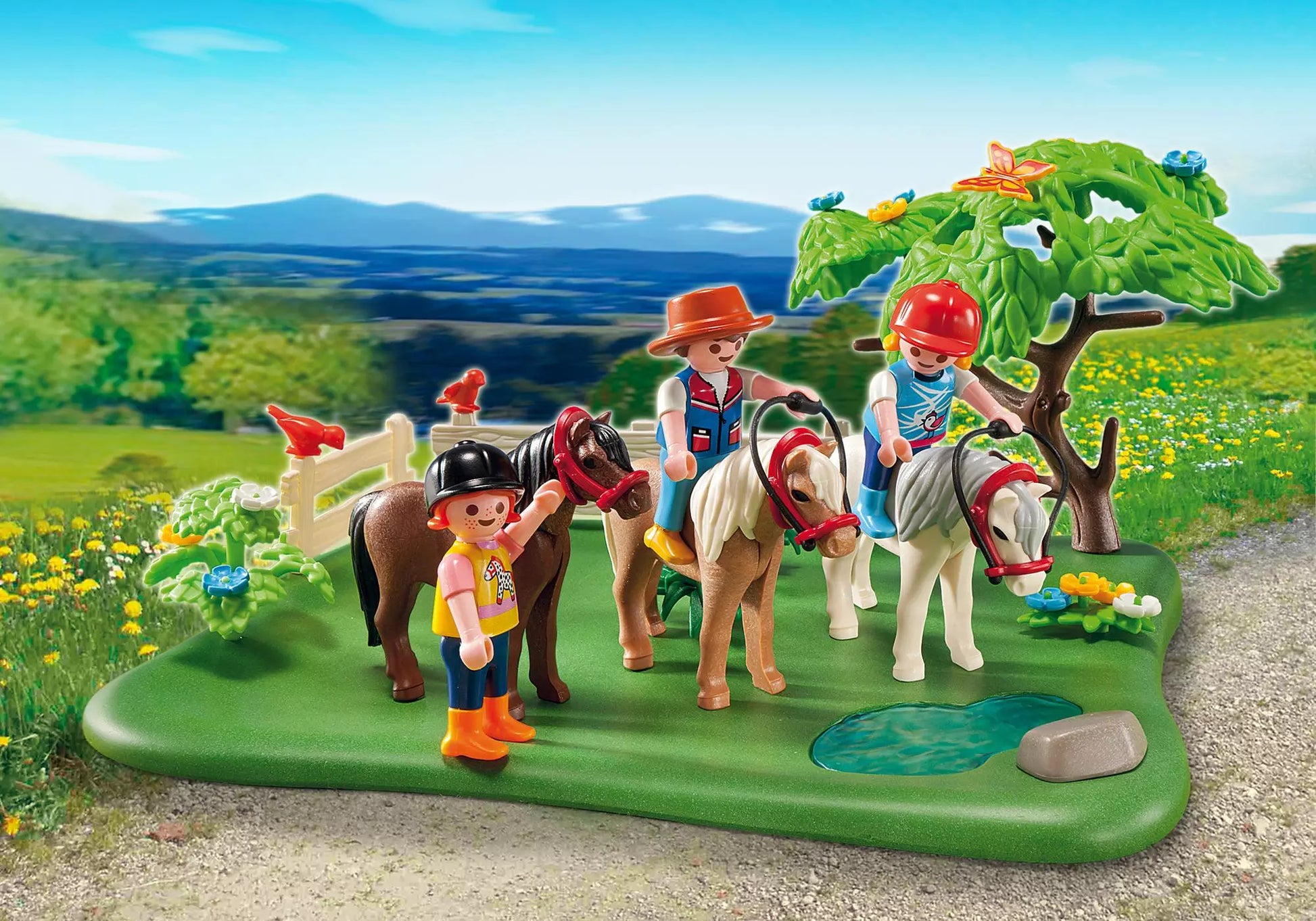 Playmobil 5457 Country KompaktSet Ponykoppel + Ponywagen - plegobil