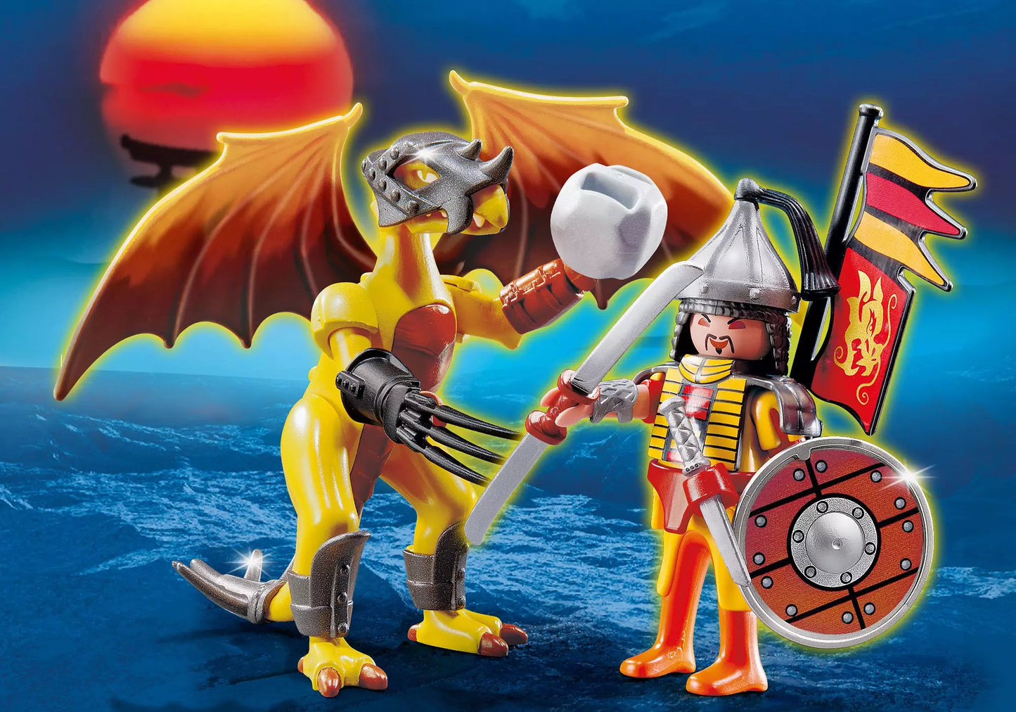 Playmobil 5462 Dragons Rock Dragon mit Kämpfer - plegobil