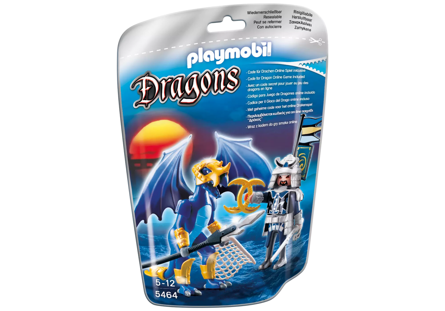 Playmobil 5464 Dragons Ice Dragon mit Kämpfer - plegobil