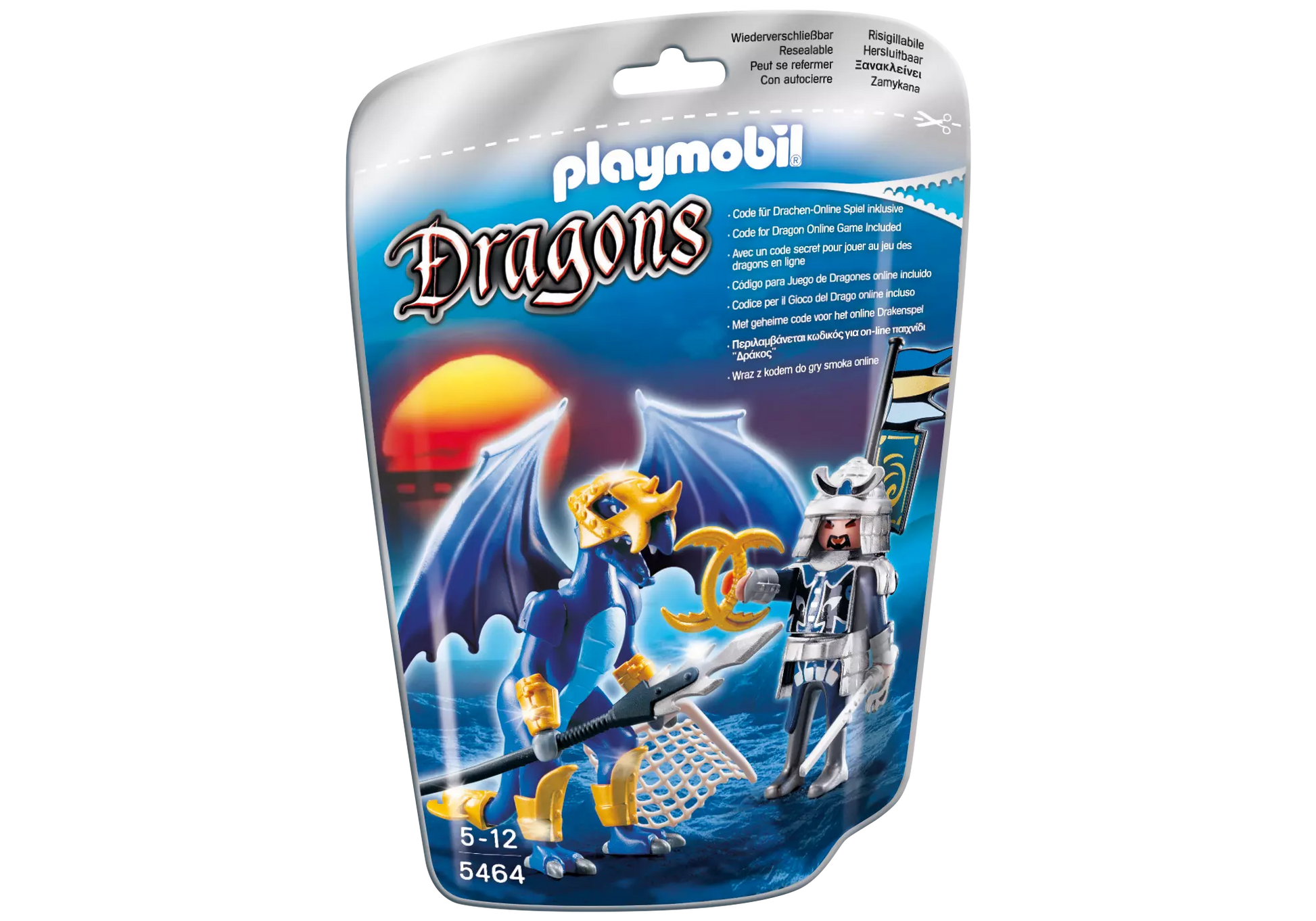 Playmobil 5464 Dragons Ice Dragon mit Kämpfer - plegobil