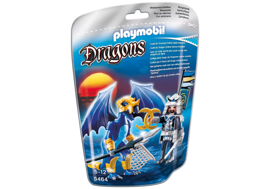 Playmobil 5464 Dragons Ice Dragon mit Kämpfer - plegobil