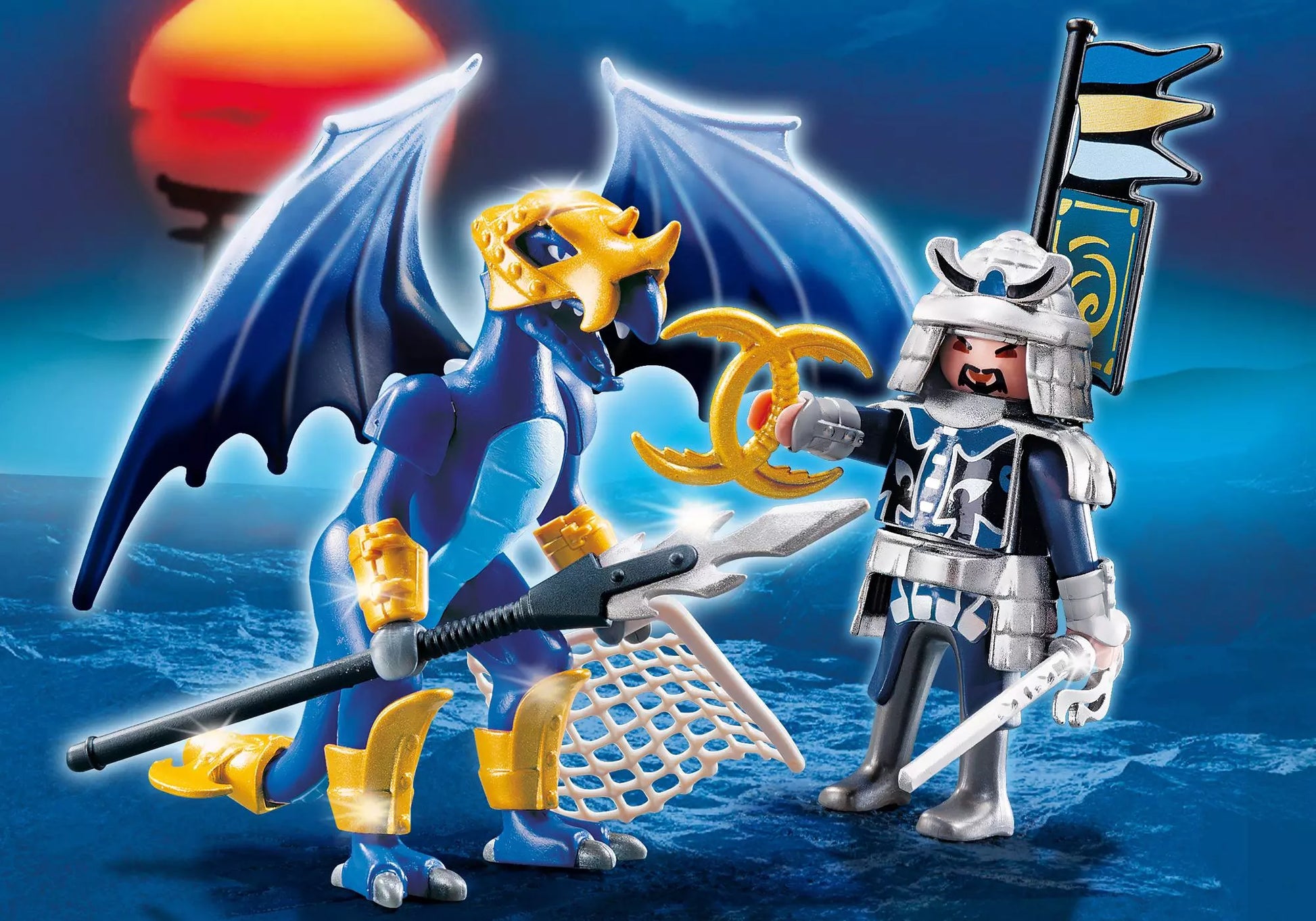 Playmobil 5464 Dragons Ice Dragon mit Kämpfer - plegobil