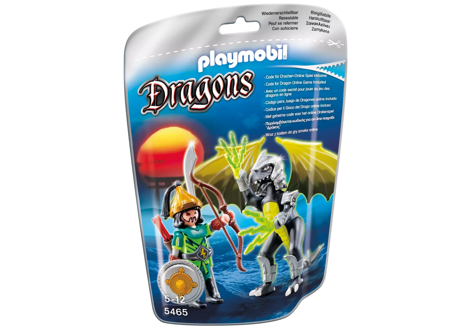 Playmobil 5465 Dragons Storm Dragon mit Kämpfer - plegobil