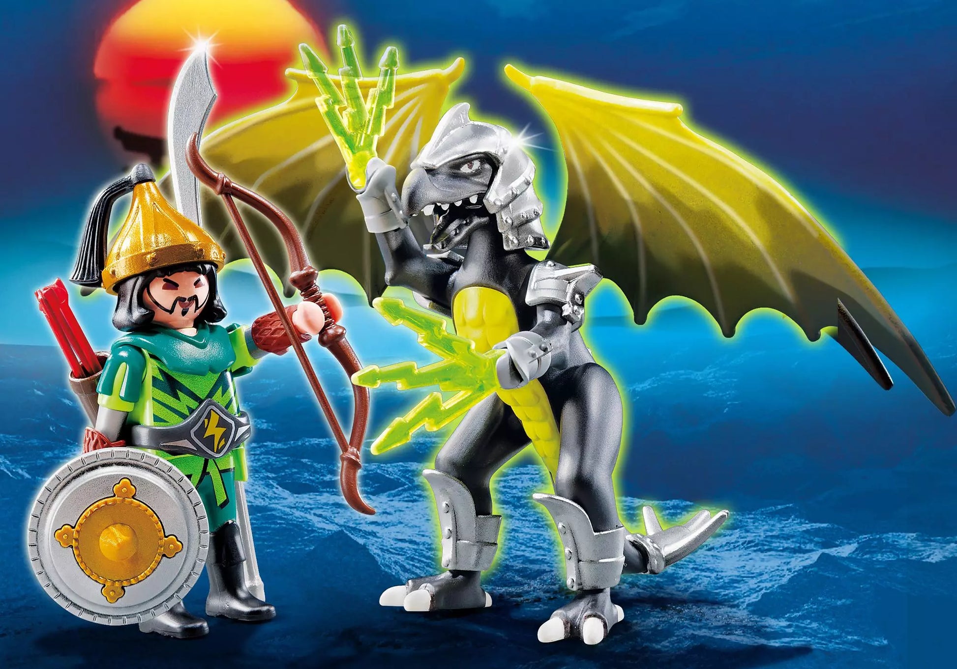 Playmobil 5465 Dragons Storm Dragon mit Kämpfer - plegobil