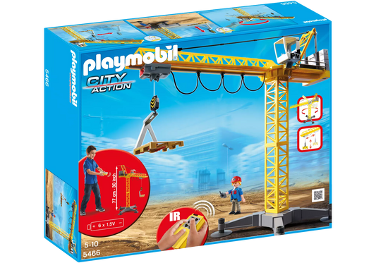 Playmobil 5466 City Action Großer Baukran mit Fernsteuerung - plegobil