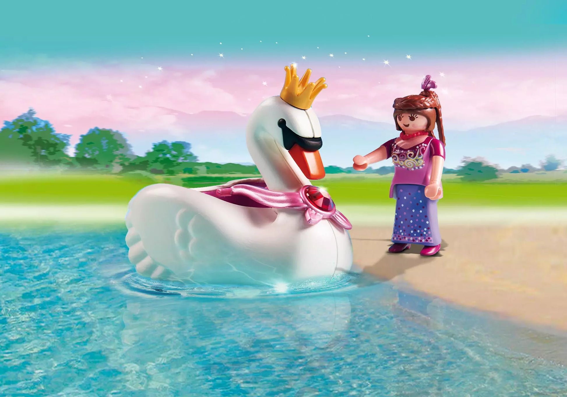 Playmobil 5476 Princess Prinzessin im Schwanenboot - plegobil