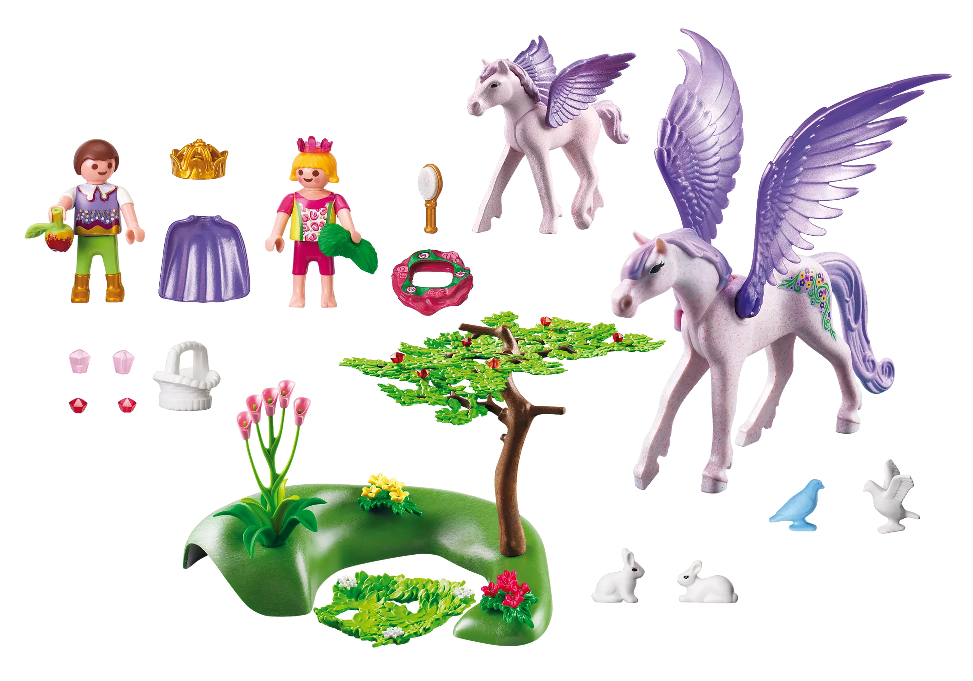 Playmobil 5478 Princess Königskinder beim Baby-Pegasus - plegobil