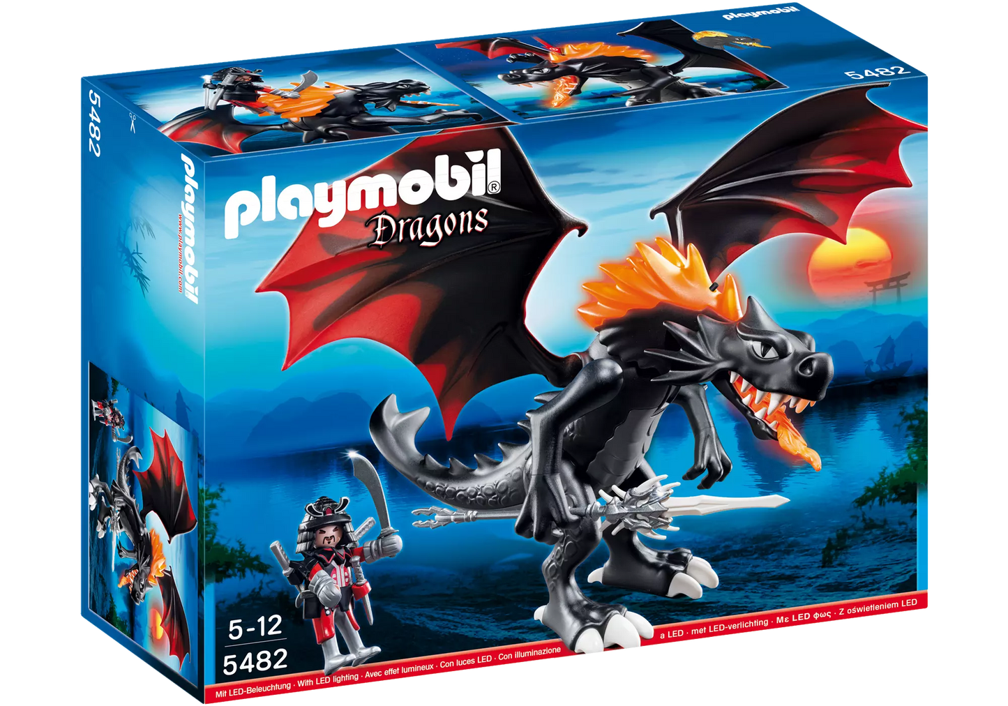Playmobil 5482 Dragons Riesen-Kampfdrache mit Feuer-LEDs - plegobil