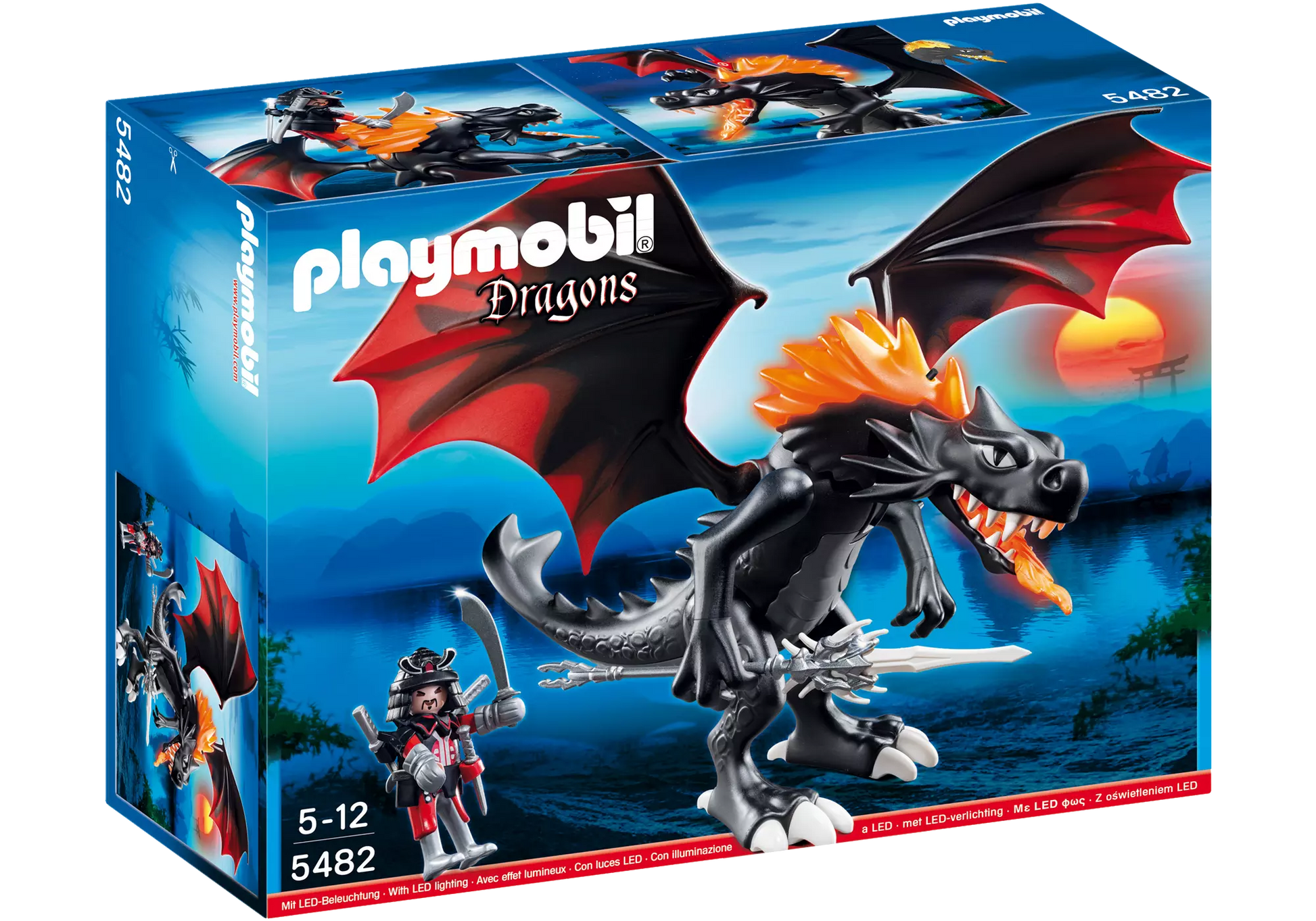 Playmobil 5482 Dragons Riesen-Kampfdrache mit Feuer-LEDs - plegobil