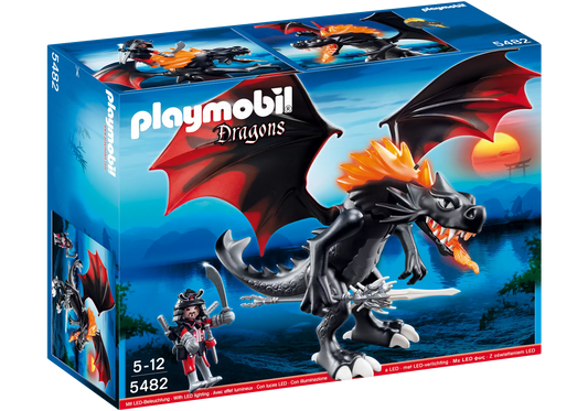 Playmobil 5482 Dragons Riesen-Kampfdrache mit Feuer-LEDs - plegobil