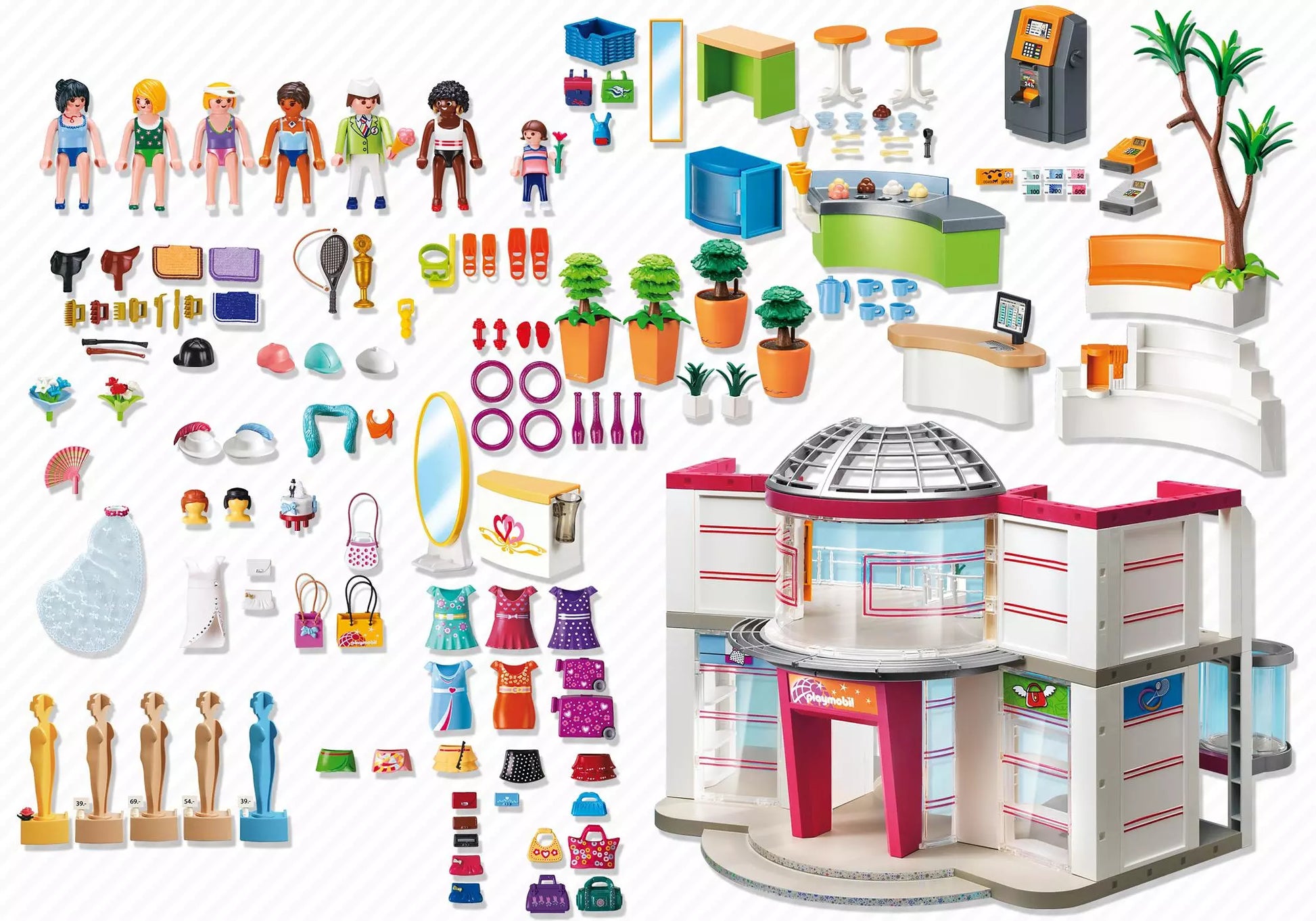 Playmobil 5485 City Life Shopping-Center mit Einrichtung - plegobil