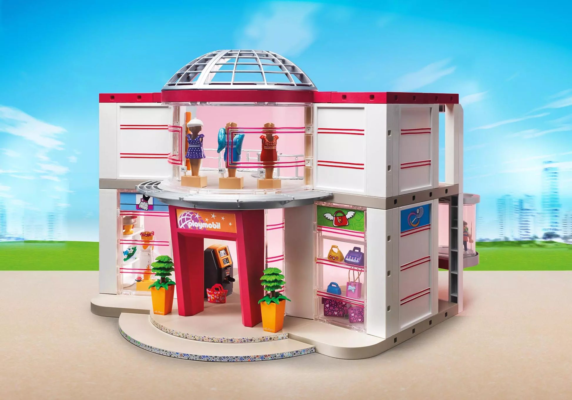 Playmobil 5485 City Life Shopping-Center mit Einrichtung - plegobil