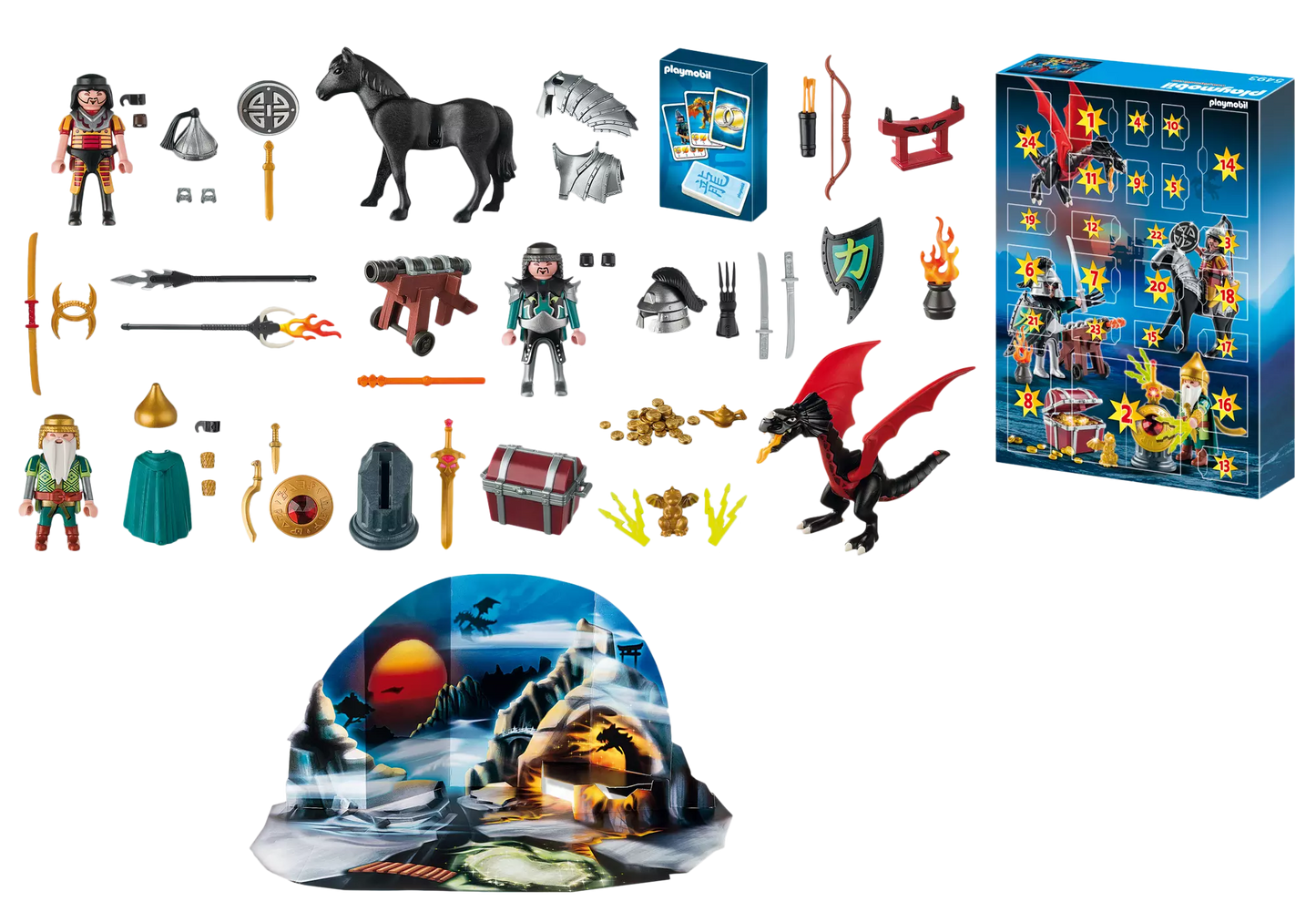 Playmobil 5493 Adventskalender Kampf um den Drachenschatz - plegobil