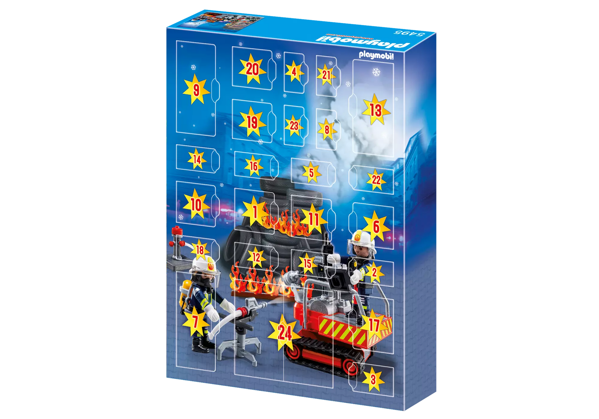 Playmobil 5495 City Action Adventskalender Feuerwehreinsatz mit Kartenspiel - plegobil
