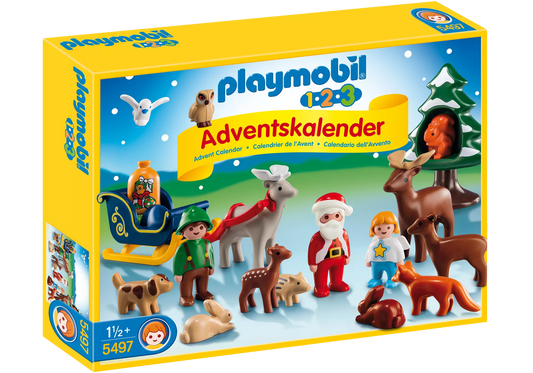 Playmobil 5497 1-2-3 Adventskalender Waldweihnacht - plegobil