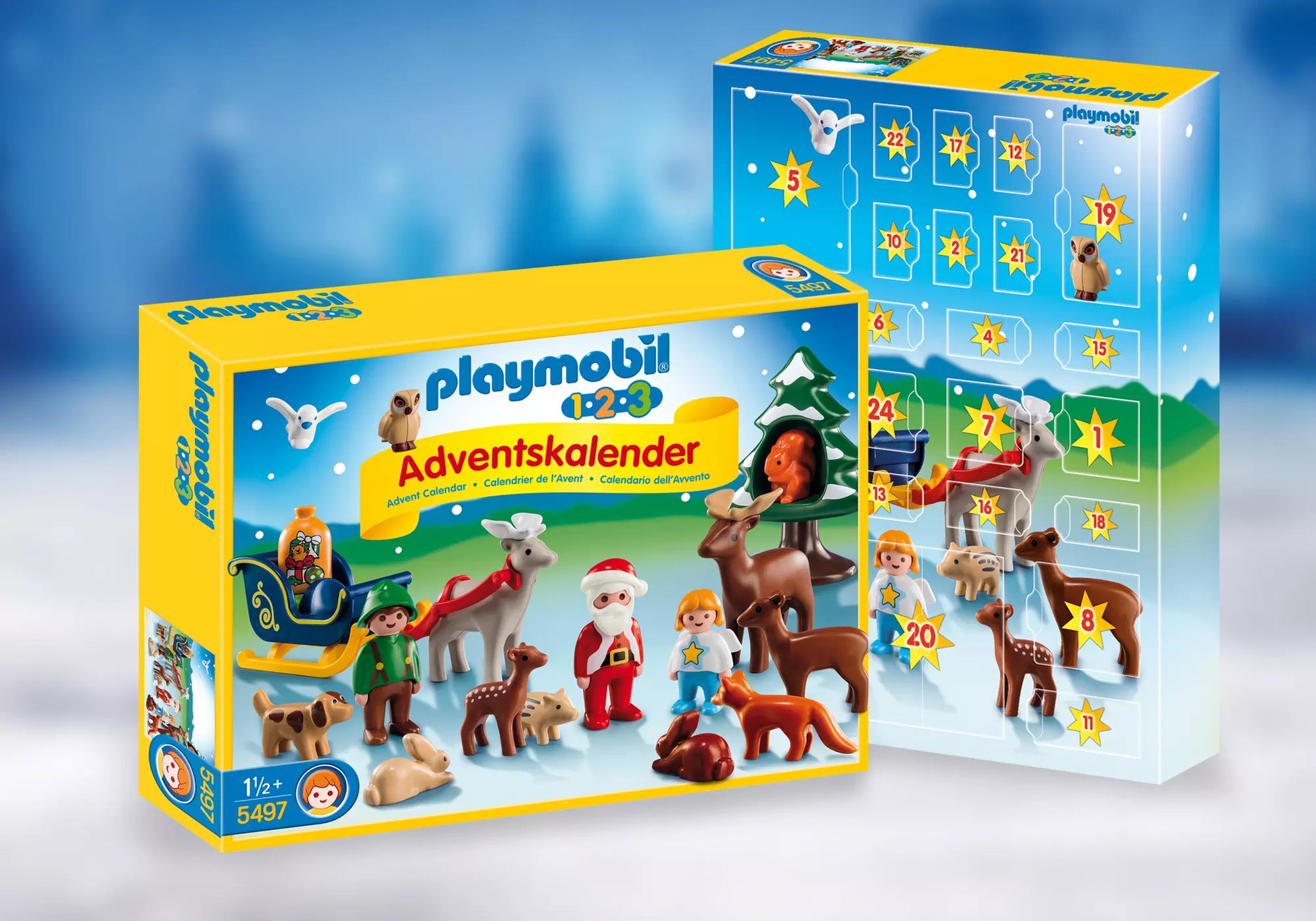 Playmobil 5497 1-2-3 Adventskalender Waldweihnacht - plegobil