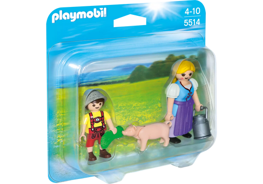 Playmobil 5514 DuoPack Bäuerin und Junge - plegobil