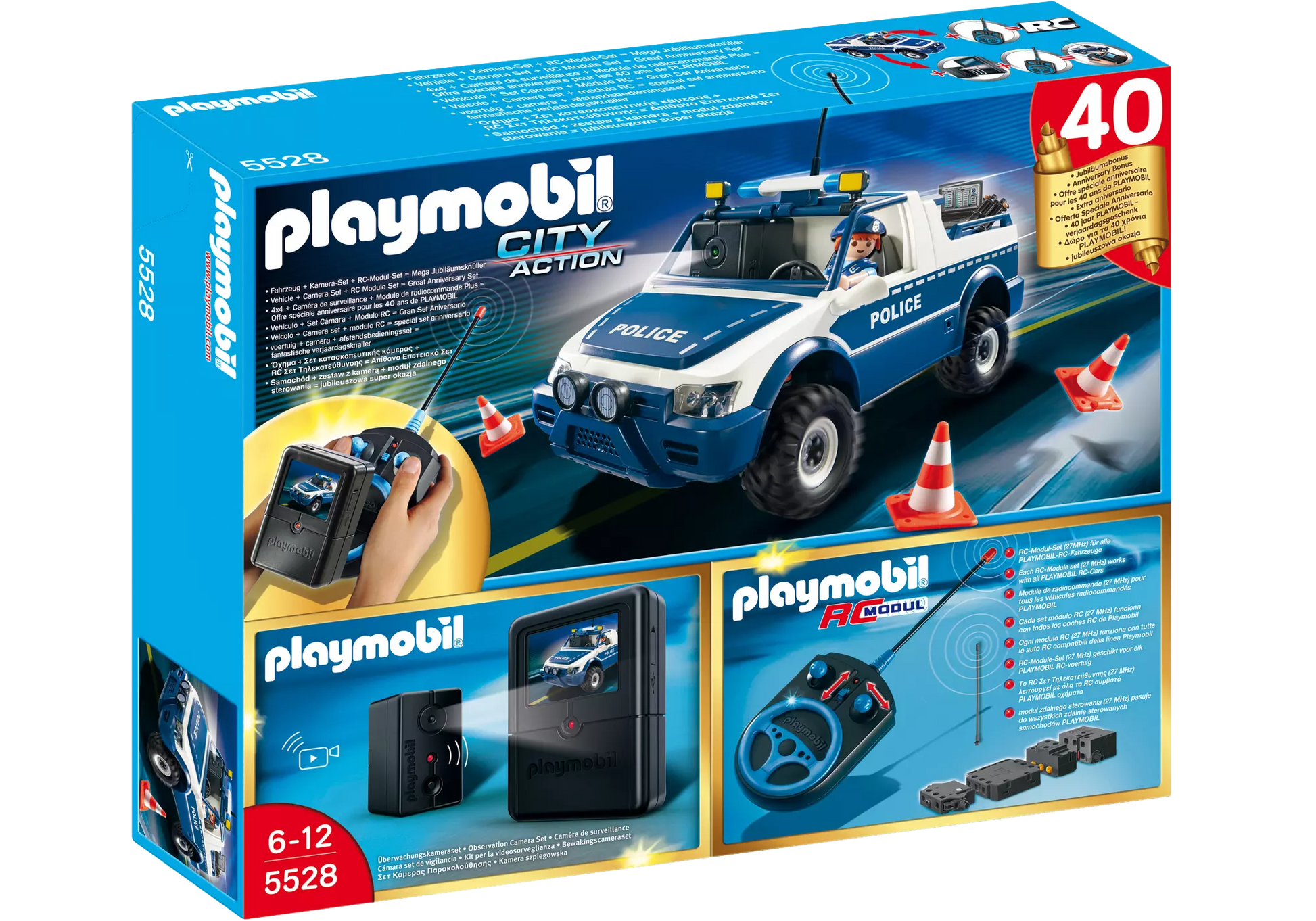 Playmobil 5528 City Action RC-Polizeiauto mit Kamera-Set - plegobil