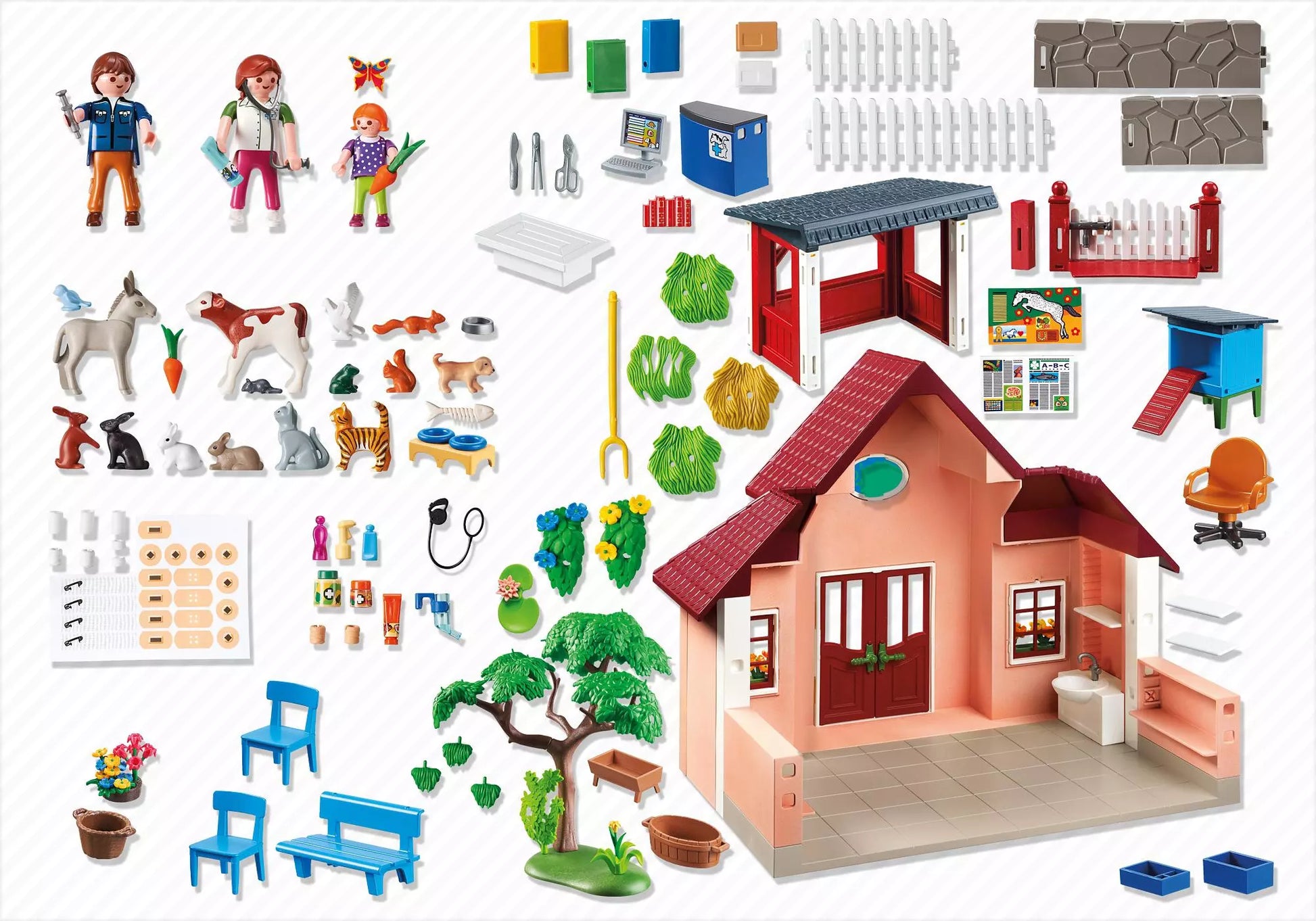 Playmobil 5529 City Life Tierarztpraxis mit Gehege - plegobil