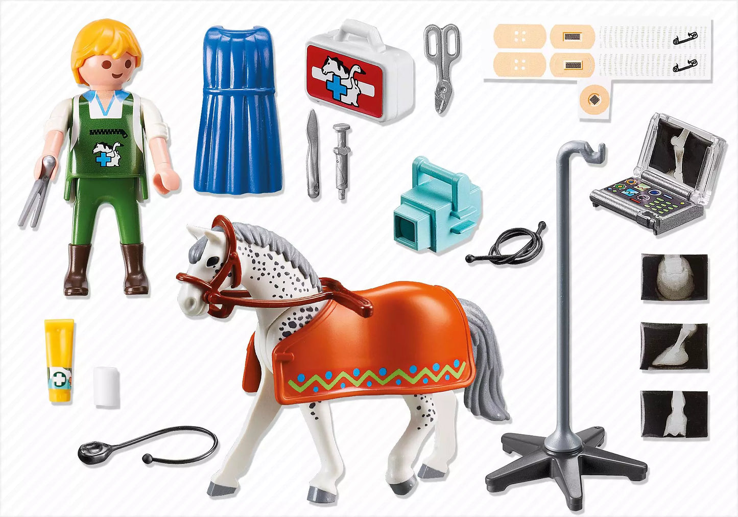 Playmobil 5533 City Life Röntgentierarzt mit Appaloosa - plegobil