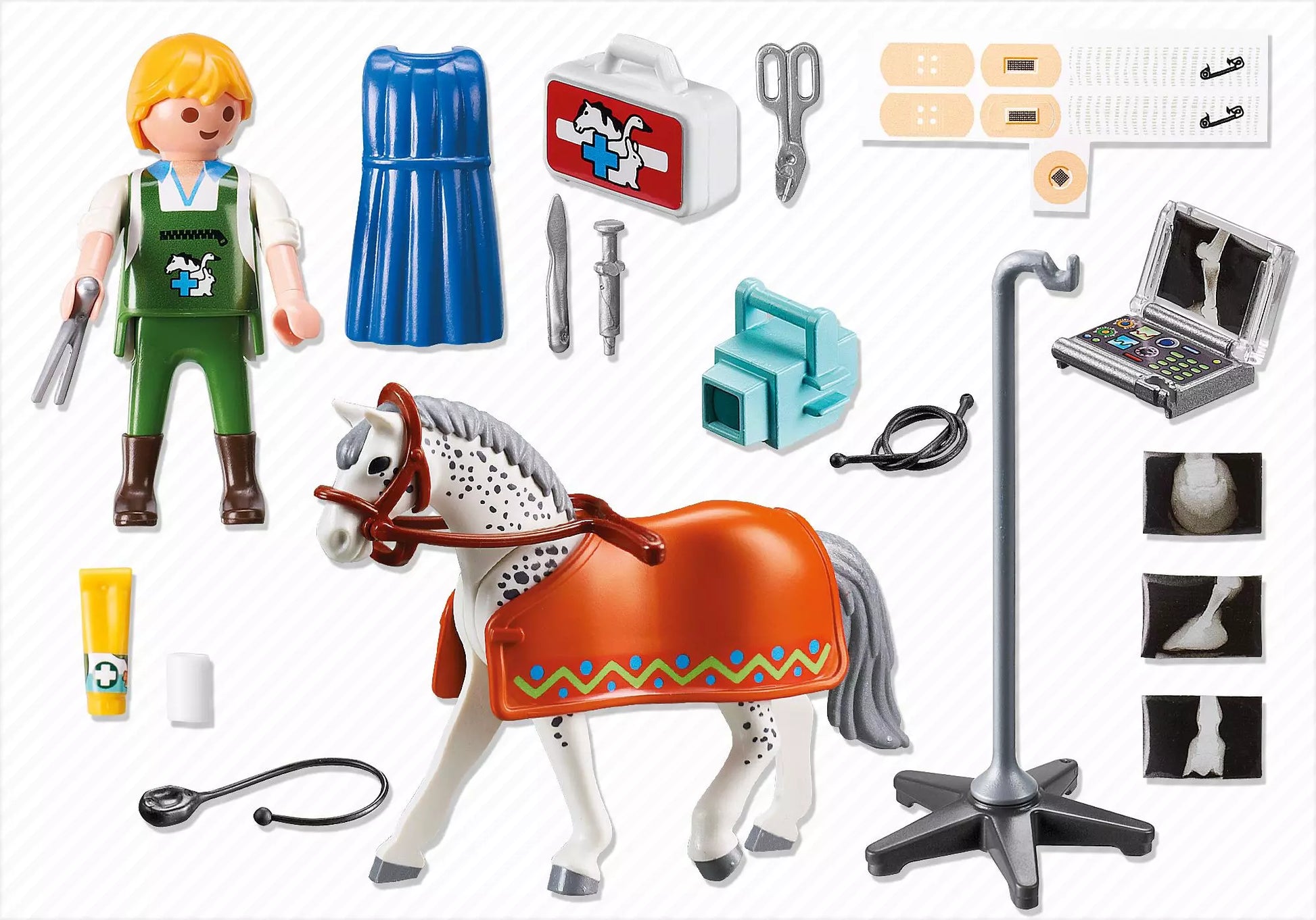 Playmobil 5533 City Life Röntgentierarzt mit Appaloosa - plegobil