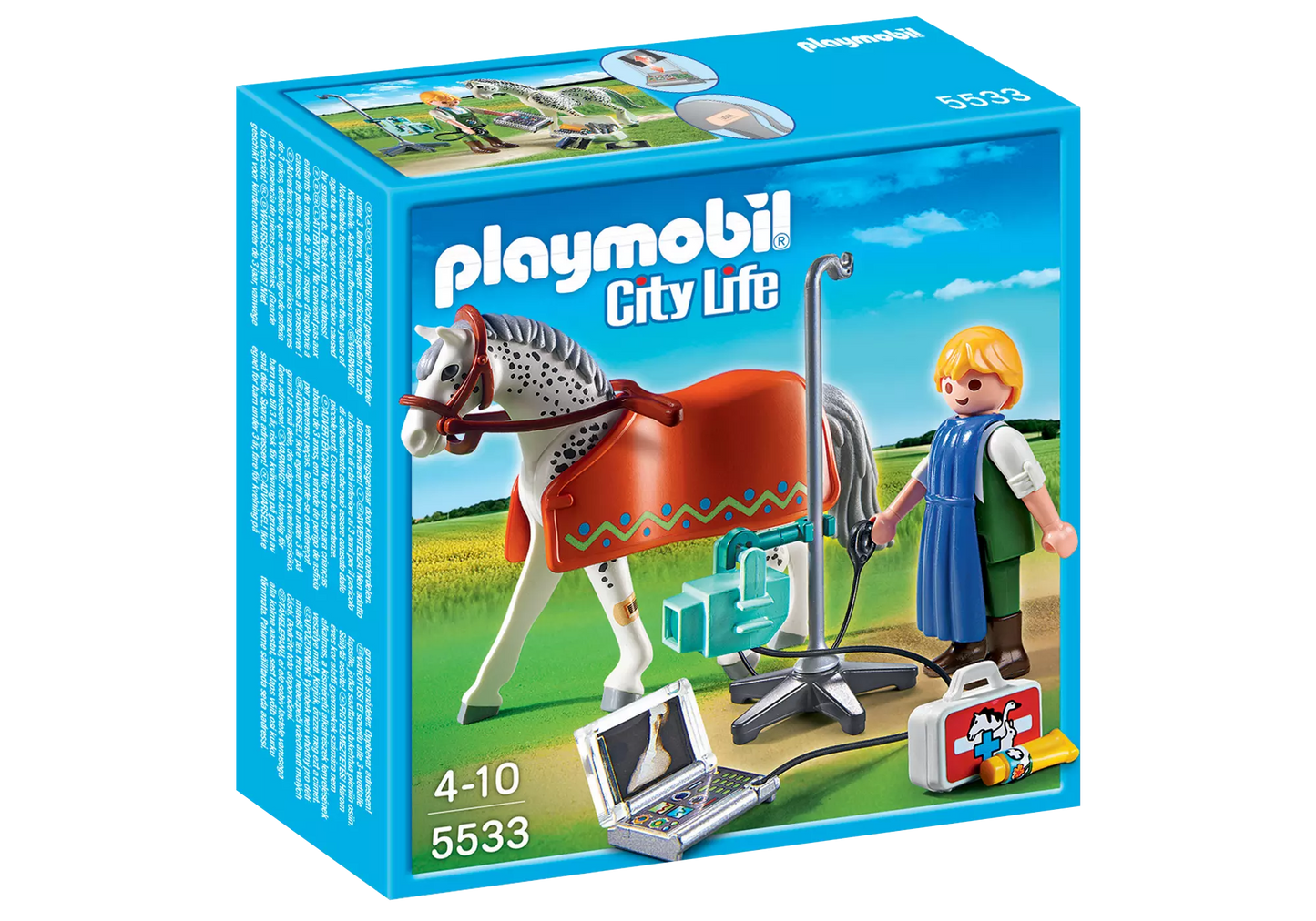 Playmobil 5533 City Life Röntgentierarzt mit Appaloosa - plegobil