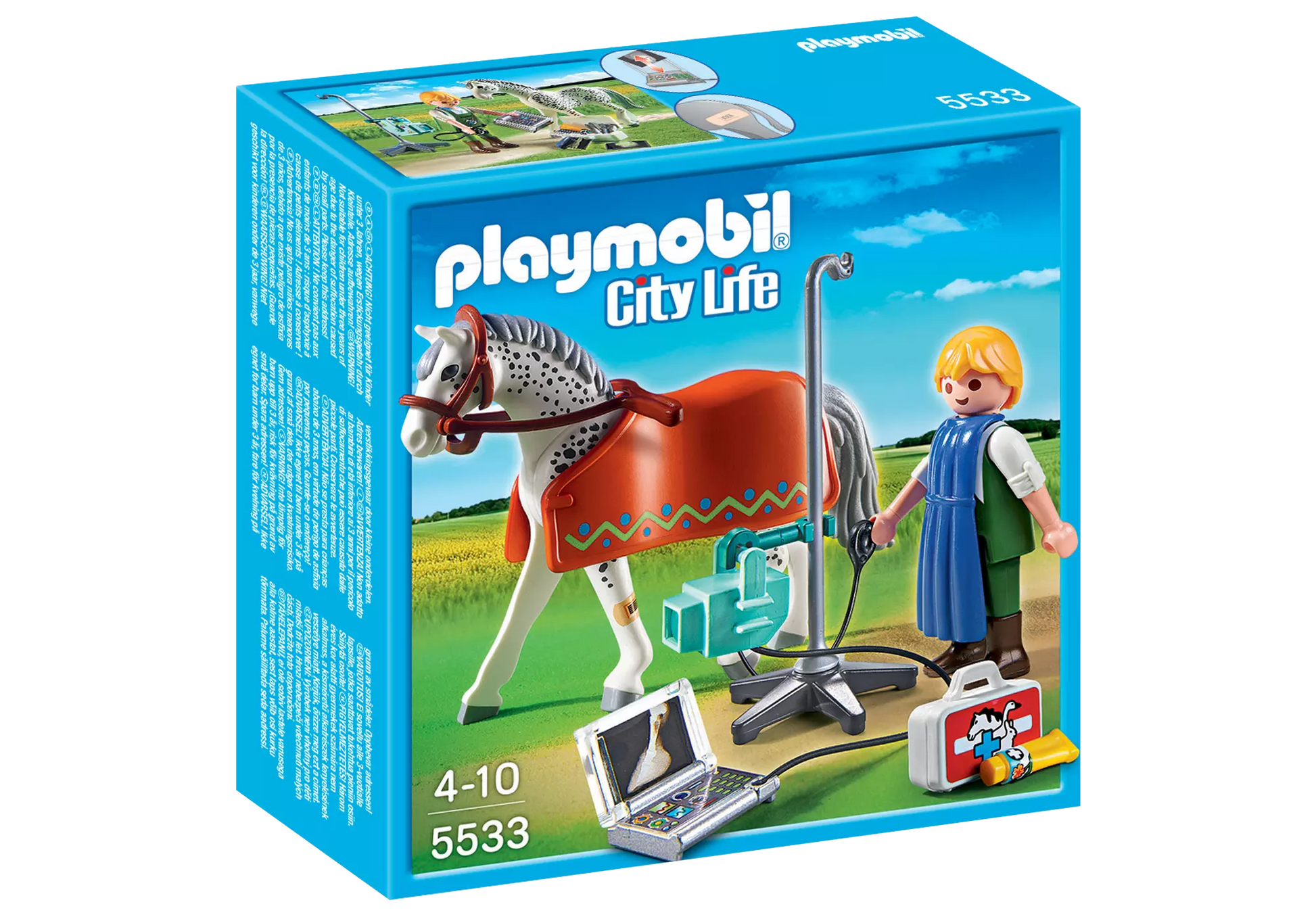 Playmobil 5533 City Life Röntgentierarzt mit Appaloosa - plegobil