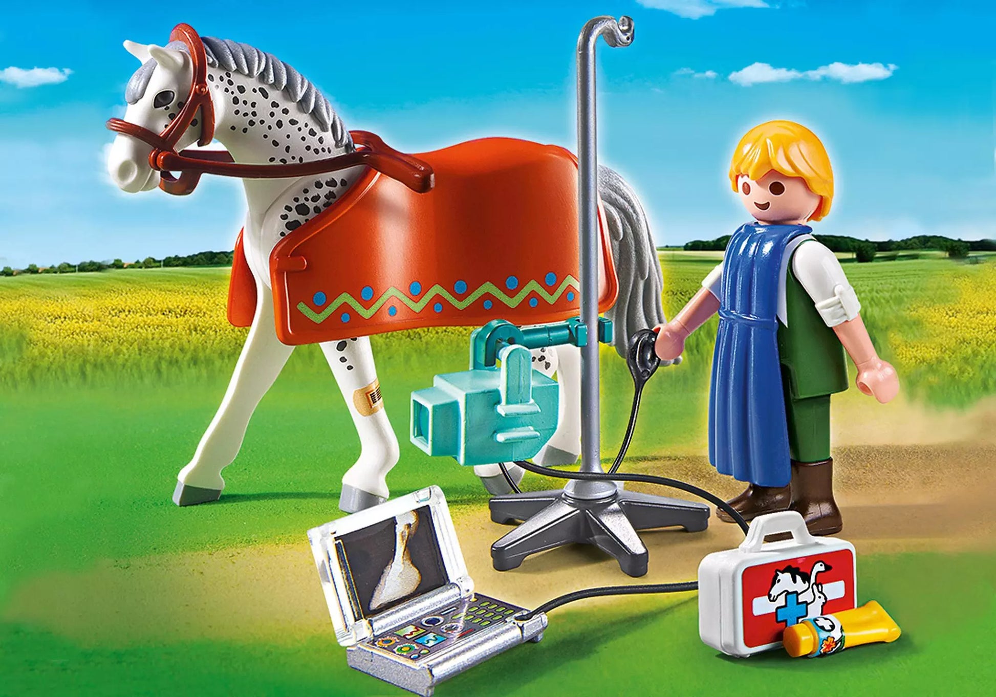 Playmobil 5533 City Life Röntgentierarzt mit Appaloosa - plegobil