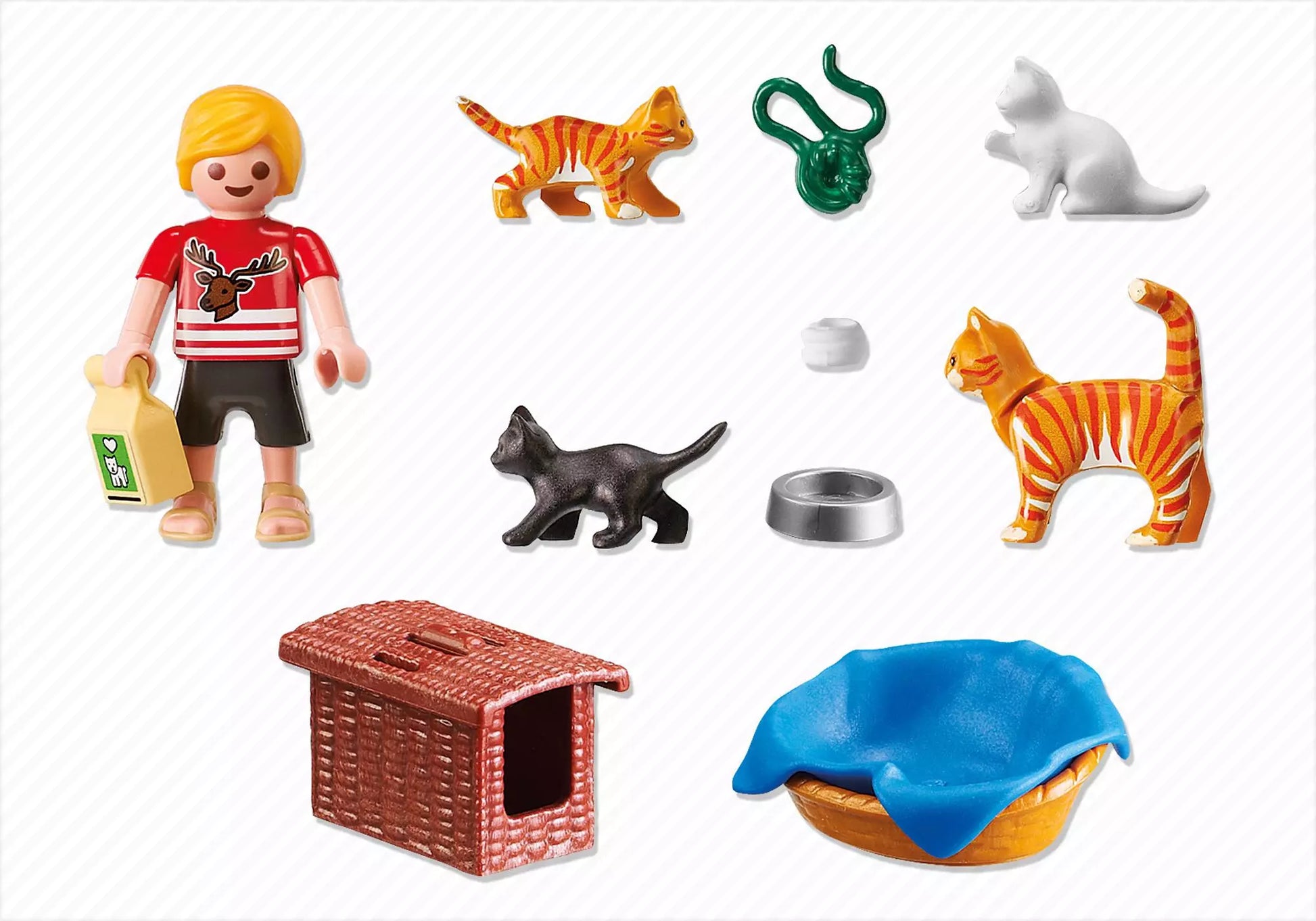 Playmobil 5535 City Life Katzenfamilie mit Körbchen - plegobil
