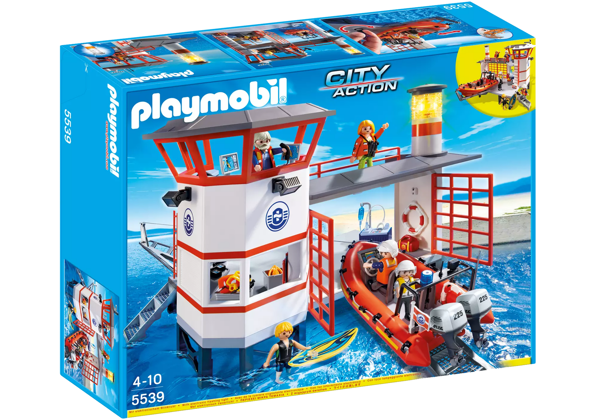 Playmobil 5539 City Action Küstenwachstation mit Leuchtturm - plegobil