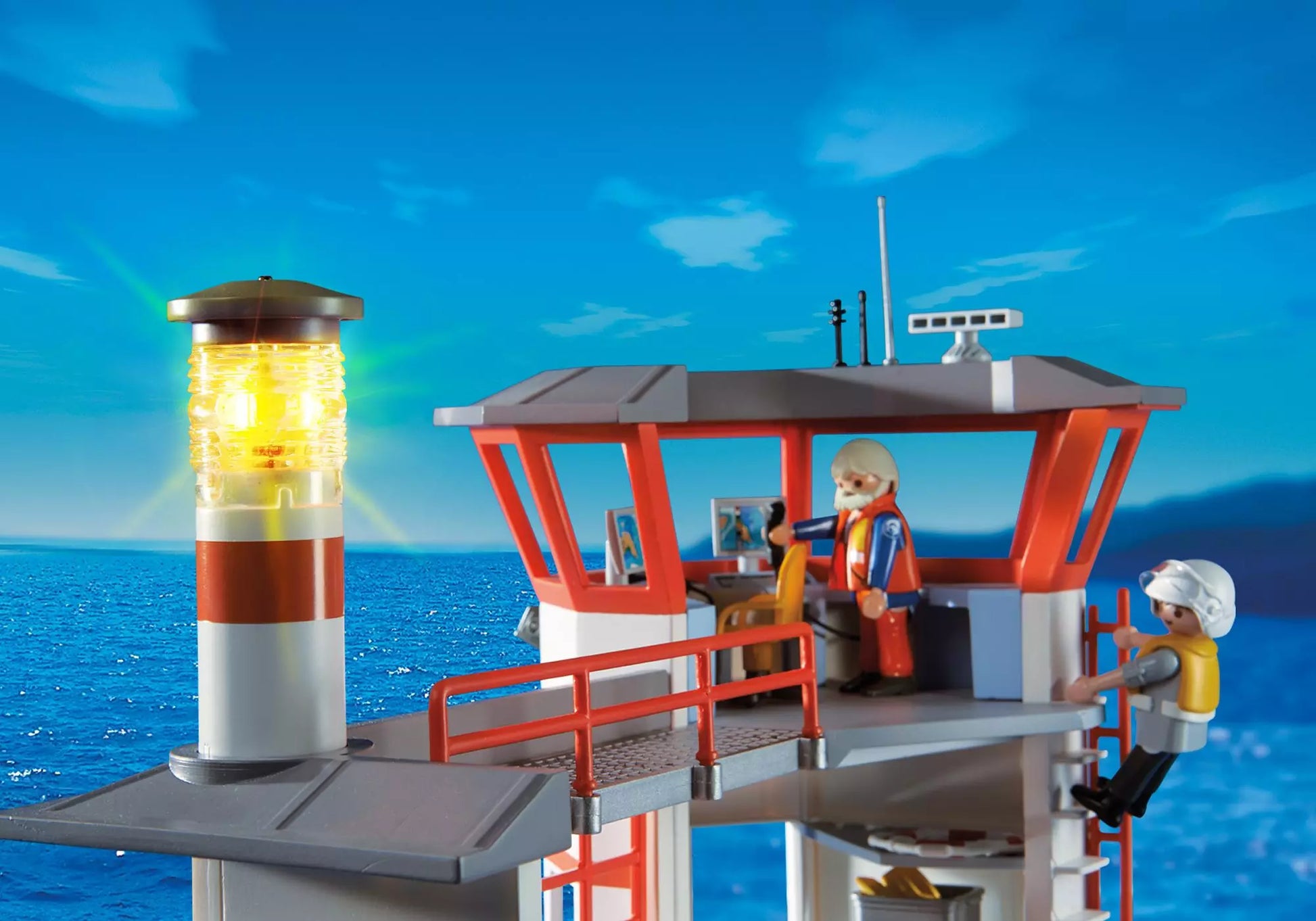 Playmobil 5539 City Action Küstenwachstation mit Leuchtturm - plegobil