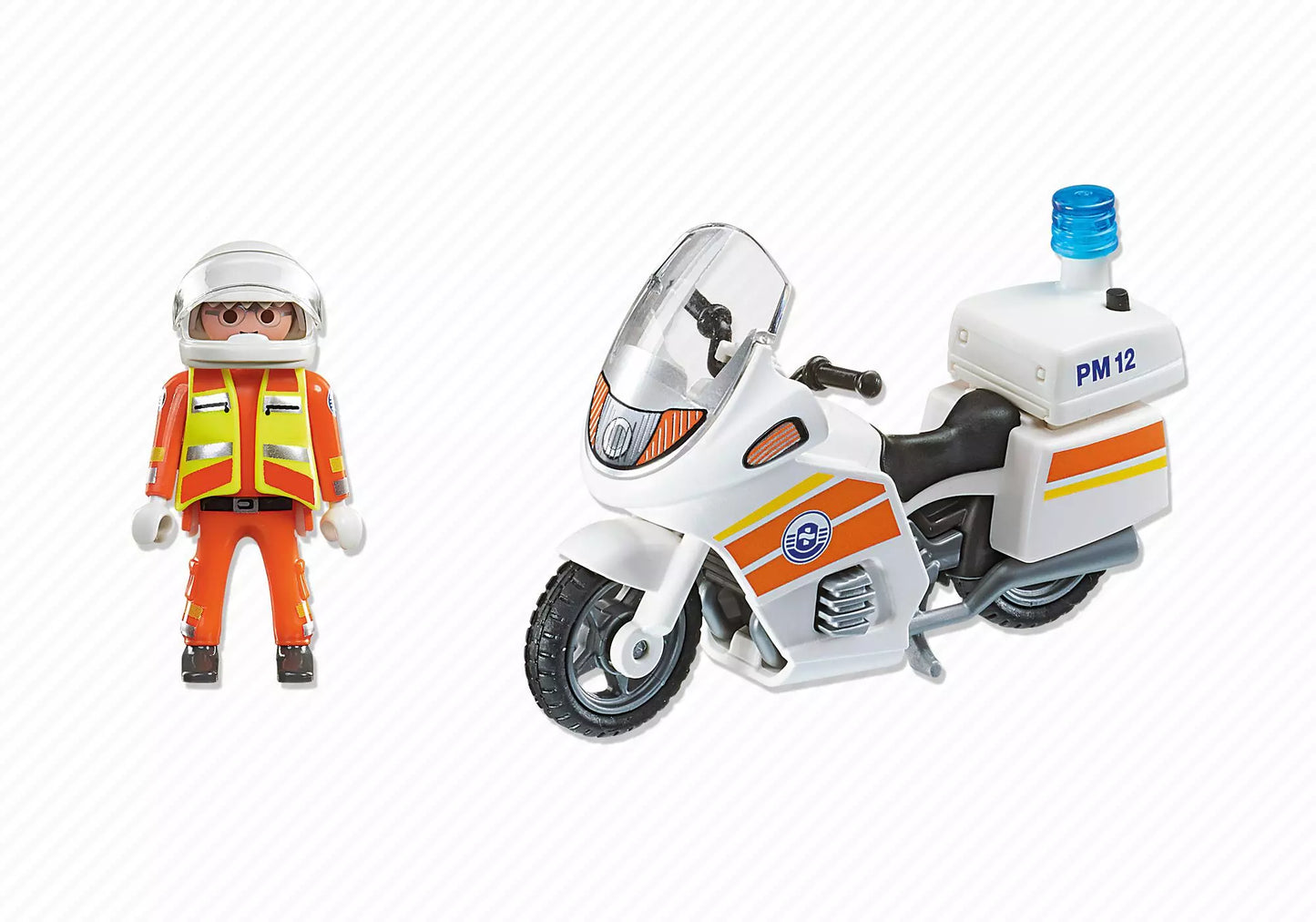 Playmobil 5544 City Action Notarzt-Motorrad mit Blinklicht - plegobil