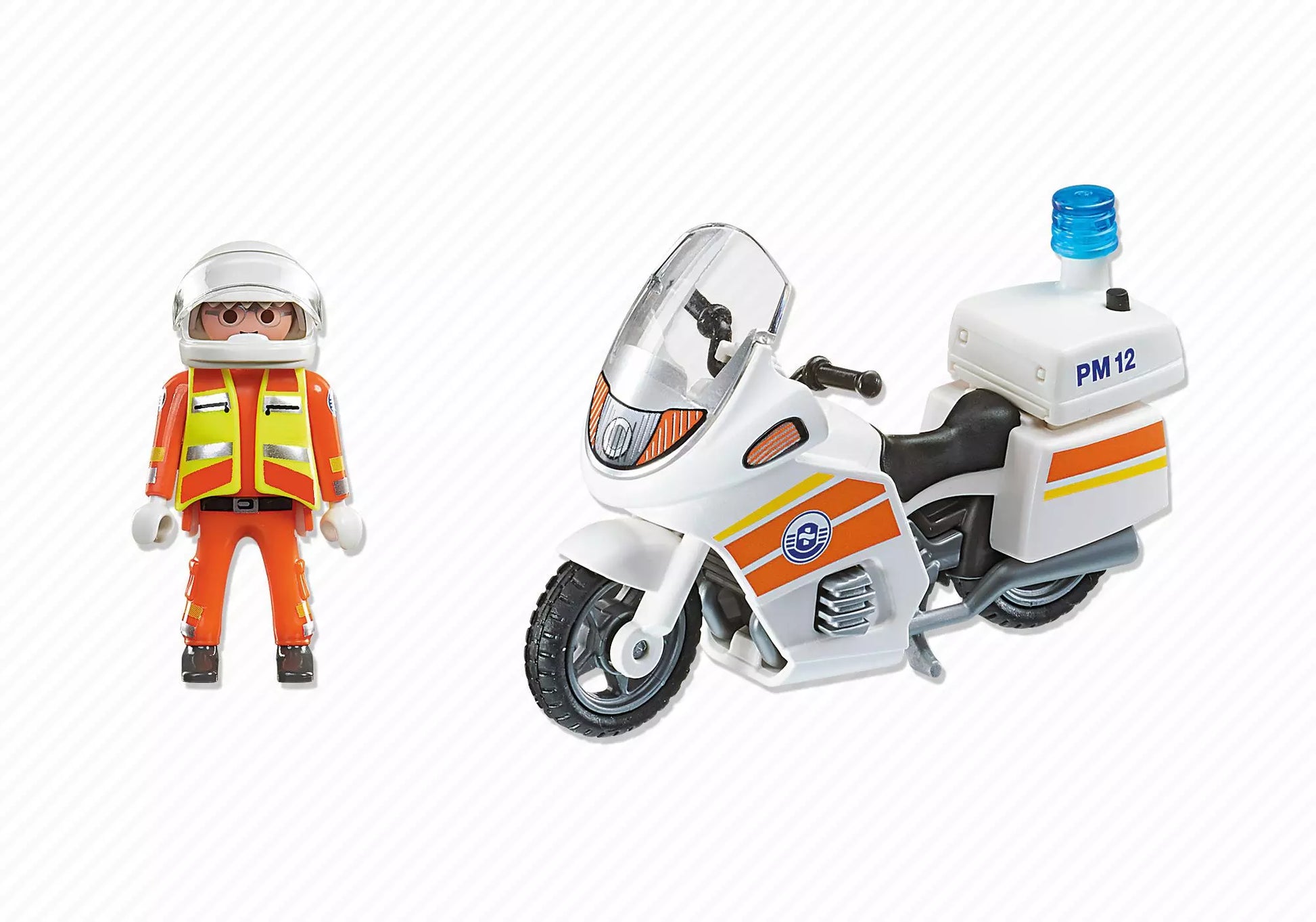 Playmobil 5544 City Action Notarzt-Motorrad mit Blinklicht - plegobil