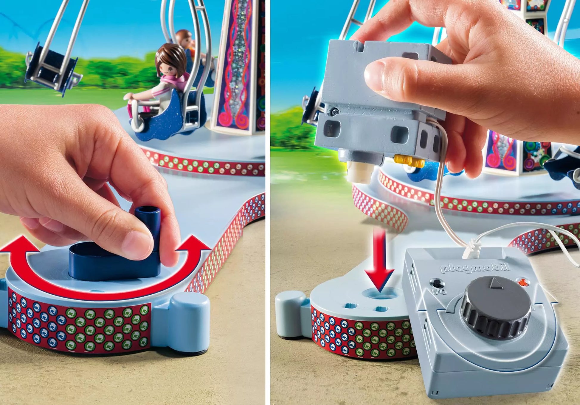Playmobil 5548 Summer Fun Kettenkarussell mit bunter Beleuchtung - plegobil