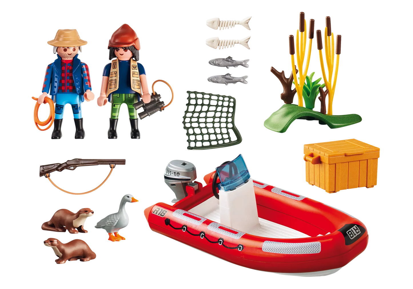 Playmobil 5559 Wild Life Schlauchboot mit Wilderern - plegobil