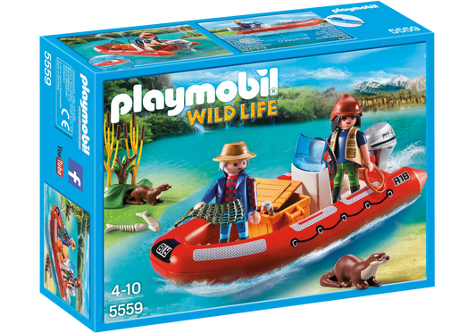 Playmobil 5559 Wild Life Schlauchboot mit Wilderern - plegobil
