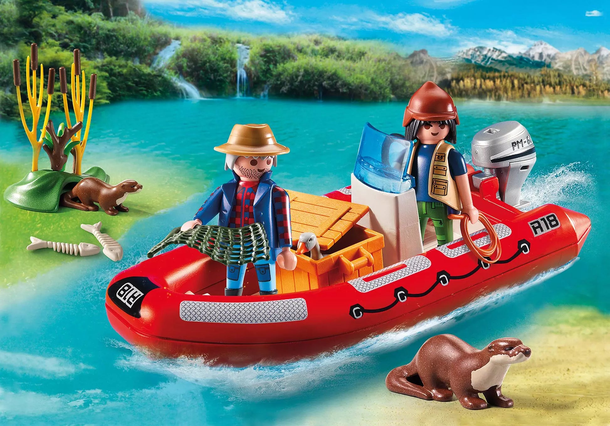 Playmobil 5559 Wild Life Schlauchboot mit Wilderern - plegobil