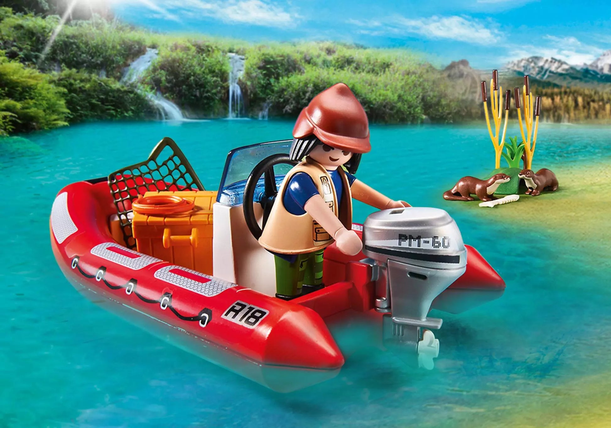 Playmobil 5559 Wild Life Schlauchboot mit Wilderern - plegobil